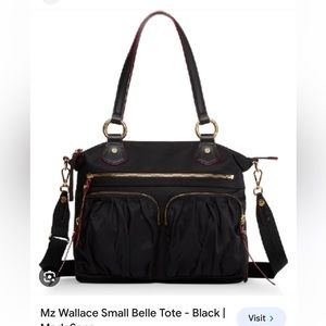 MZ Wallace black small belle tote